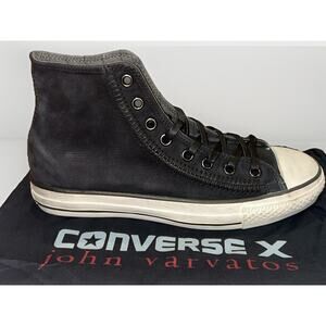 Converse Chuck Taylor x John Varvatos Black Leather High Top 150209C 8 Mens Rare